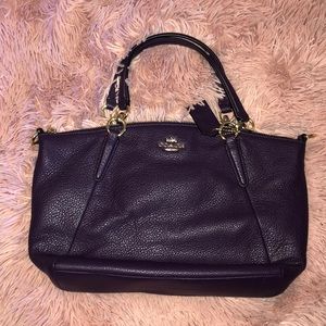 EUC Soft Leather Coach Purse in Eggplant